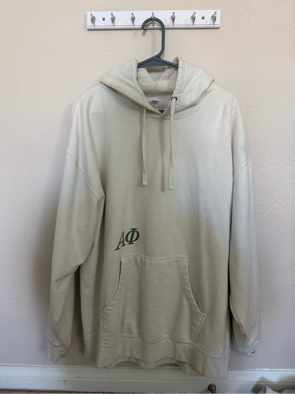 Vintage Alpha Phi 2024 Cream Hoodie Sweatshirt